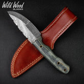 Damascus Steel Bowie Hunting Knife