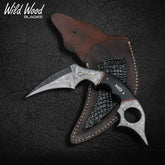 Dragon Fang Damascus Steel Karambit