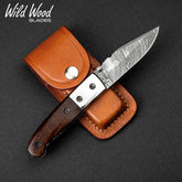 J.H. Patterson Handmade Damascus Steel Folding Knife