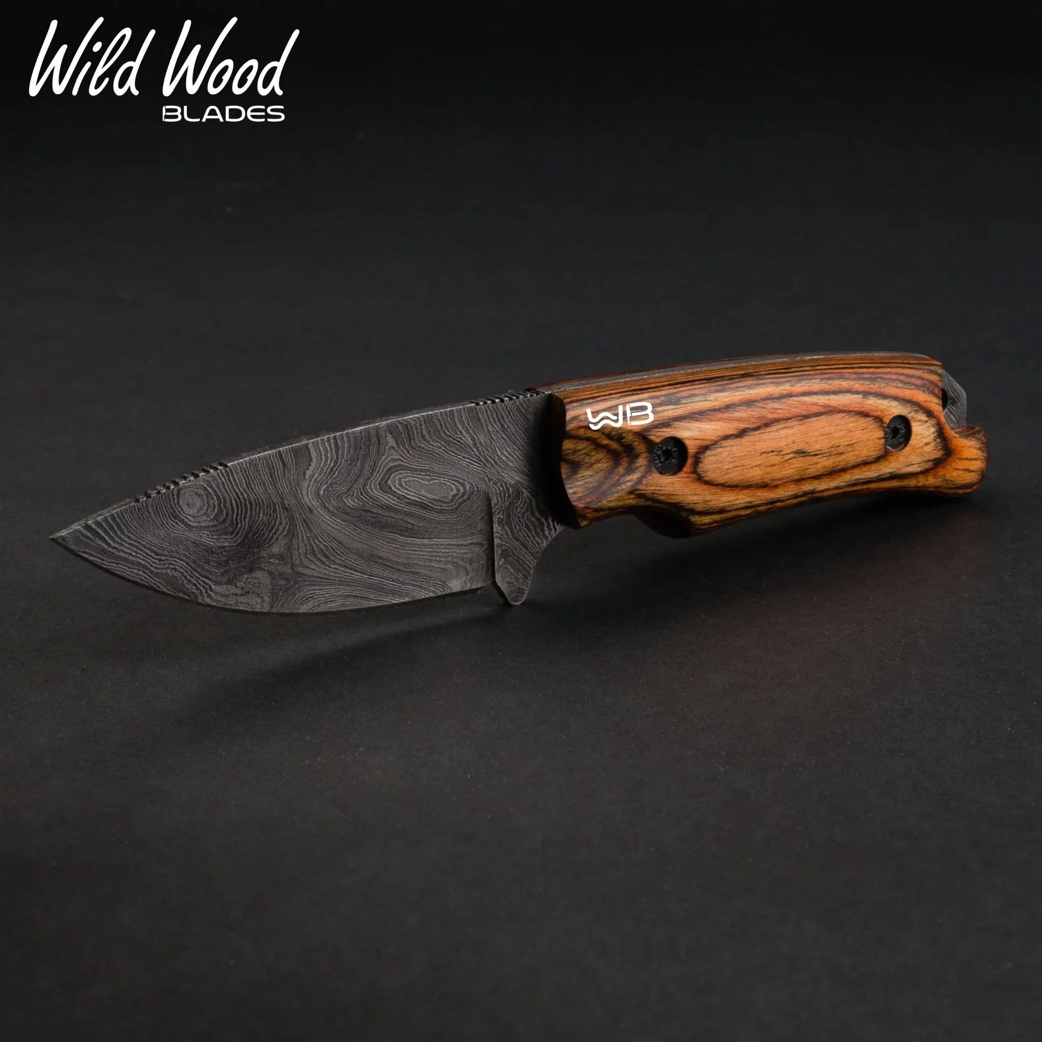 Boone Pro Damascus Steel Skinner – Handcrafted Tali Wood