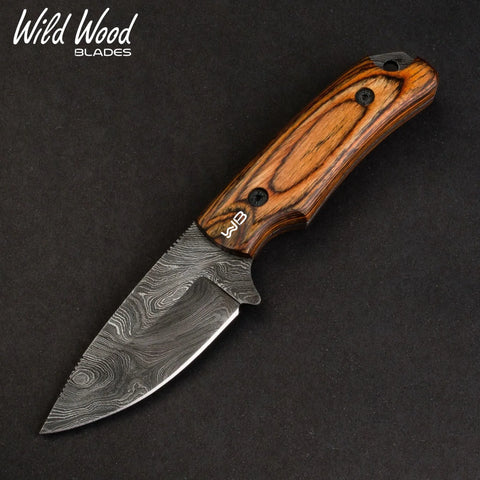 Boone Pro Damascus Steel Skinner – Handcrafted Tali Wood