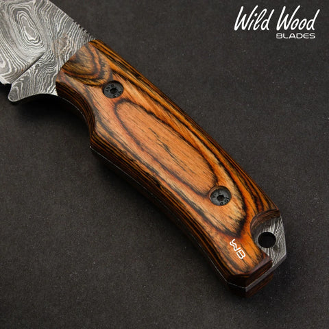 Boone Pro Damascus Steel Skinner – Handcrafted Tali Wood