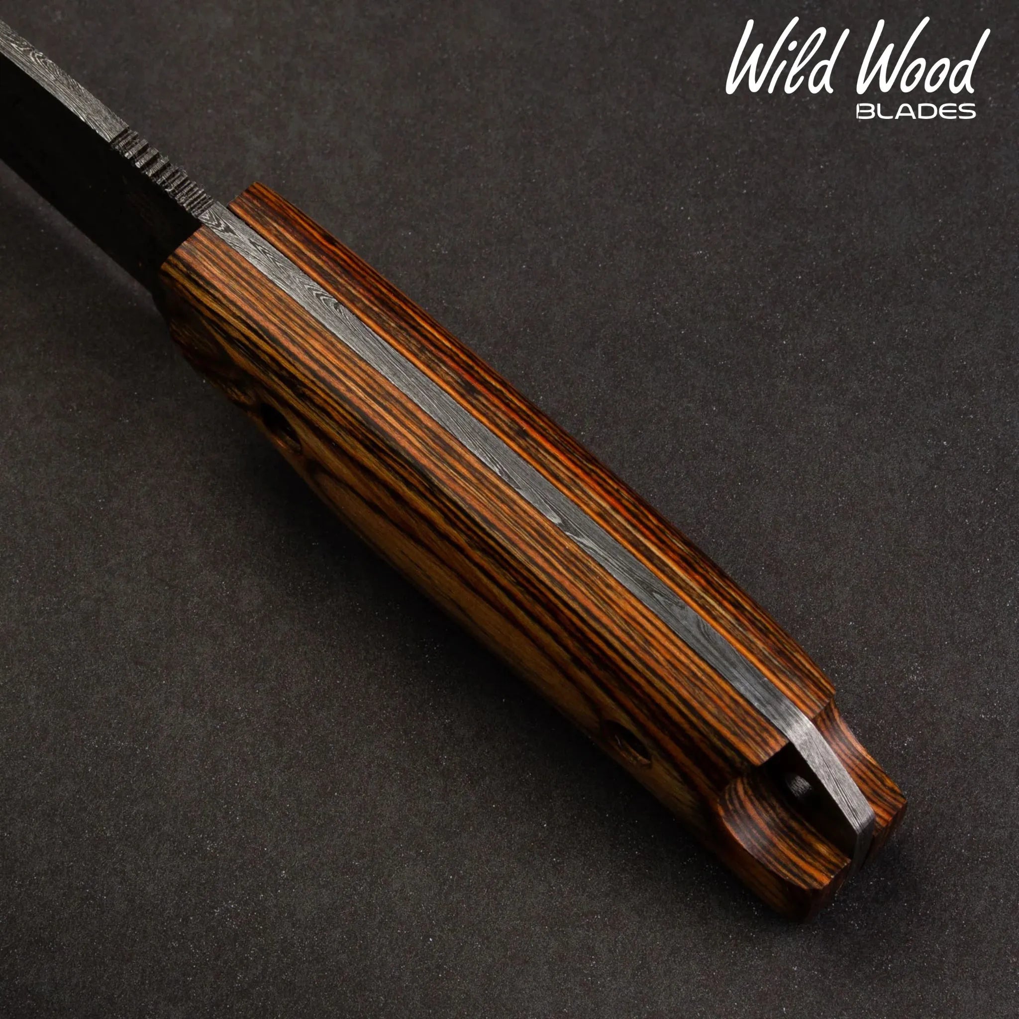 Boone Pro Damascus Steel Skinner – Handcrafted Tali Wood