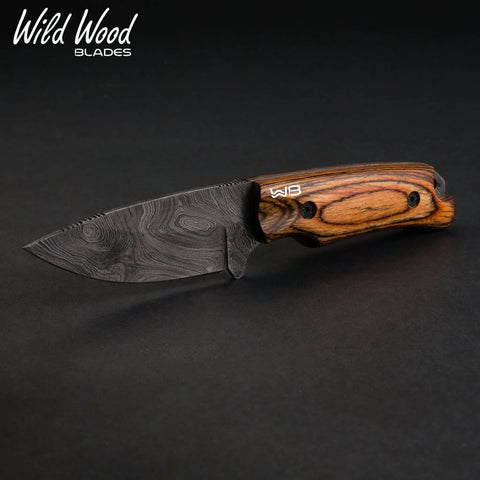 Boone Pro Damascus Steel Skinner – Handcrafted Tali Wood