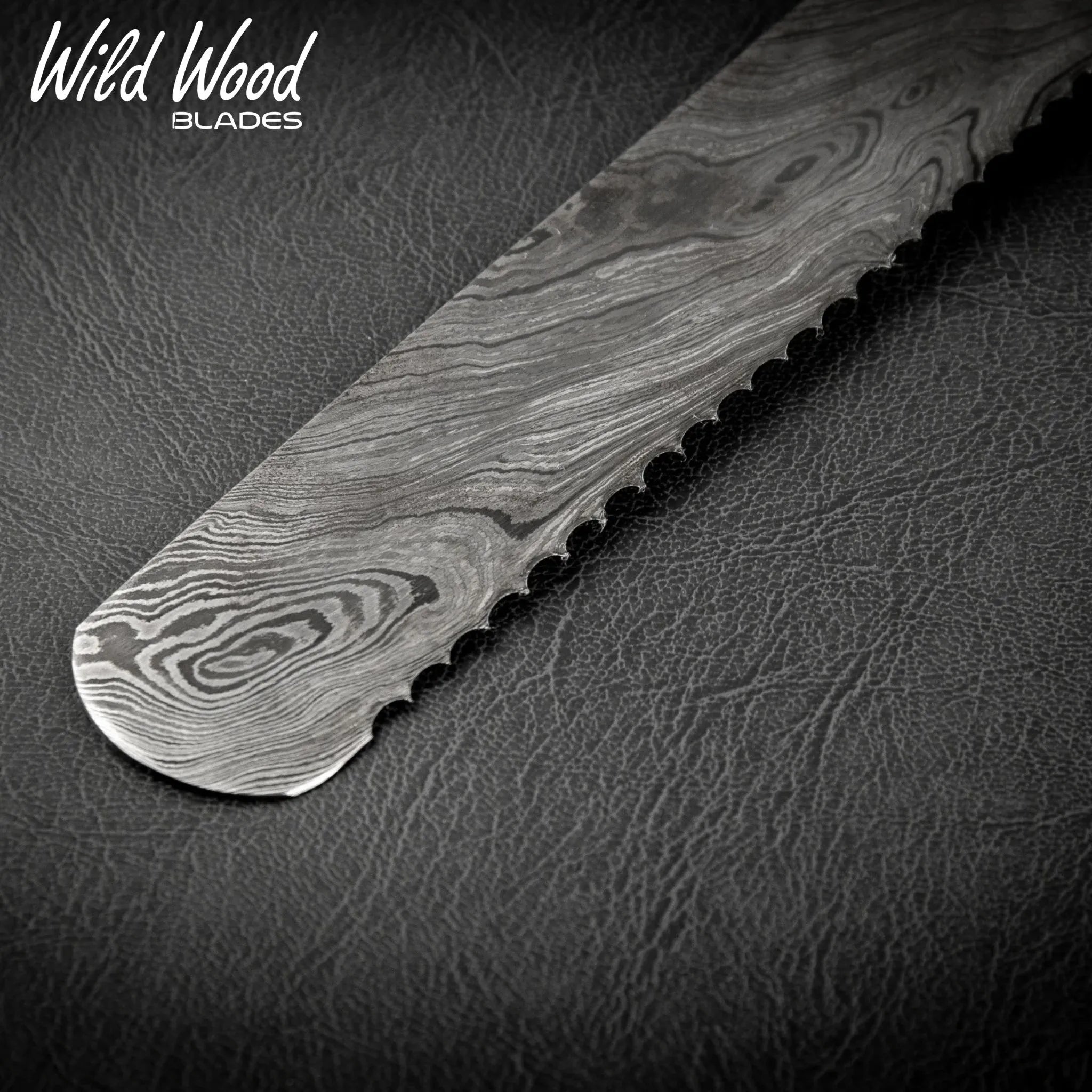 Cavallari Damascus Serrated Bread Knife – Yellow & Black