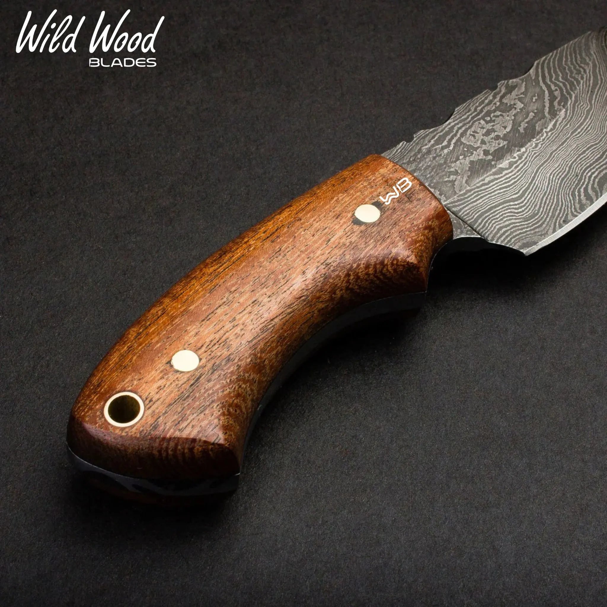 Colter Handmade Damascus Steel Skinner Knife