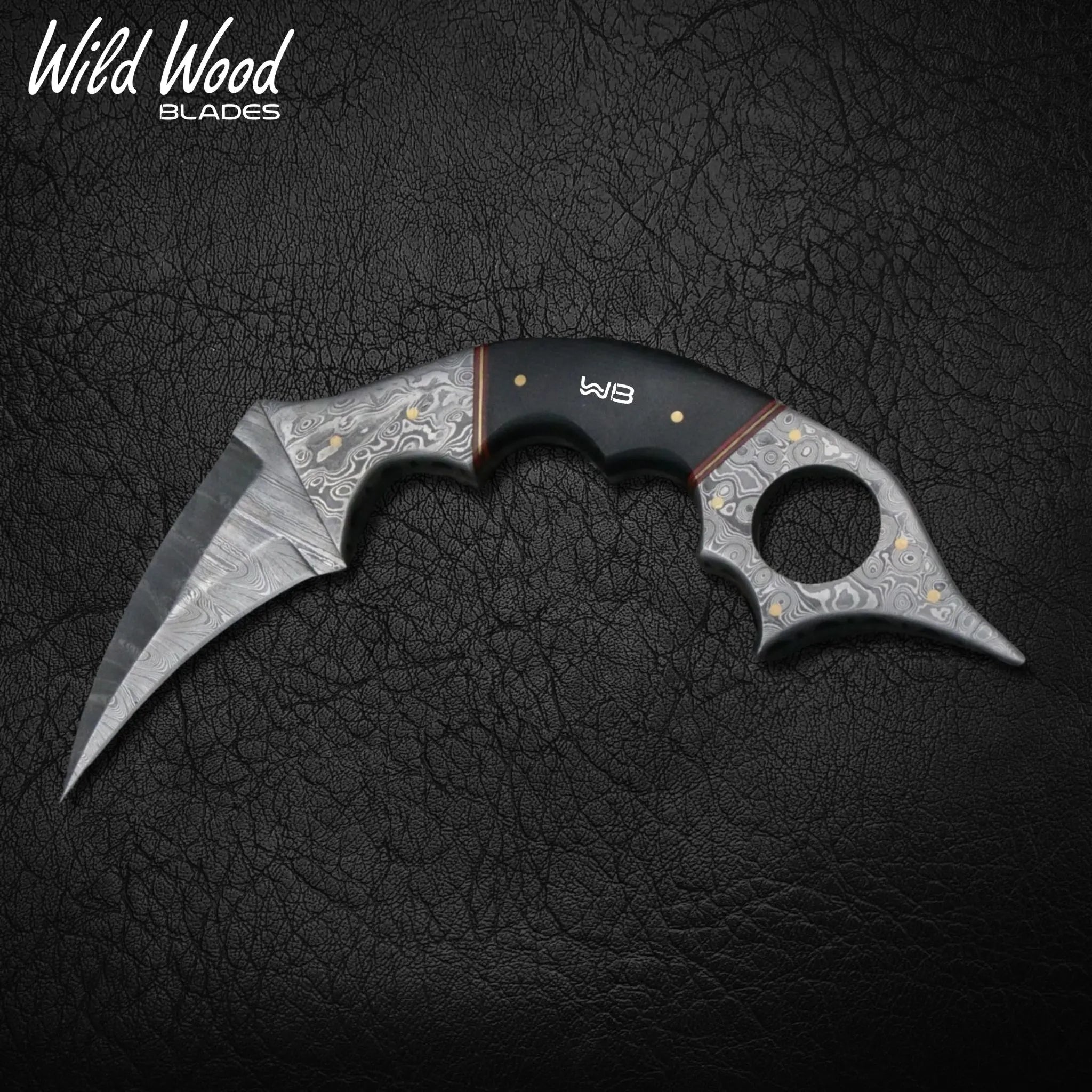 Dragon Fang Damascus Steel Karambit
