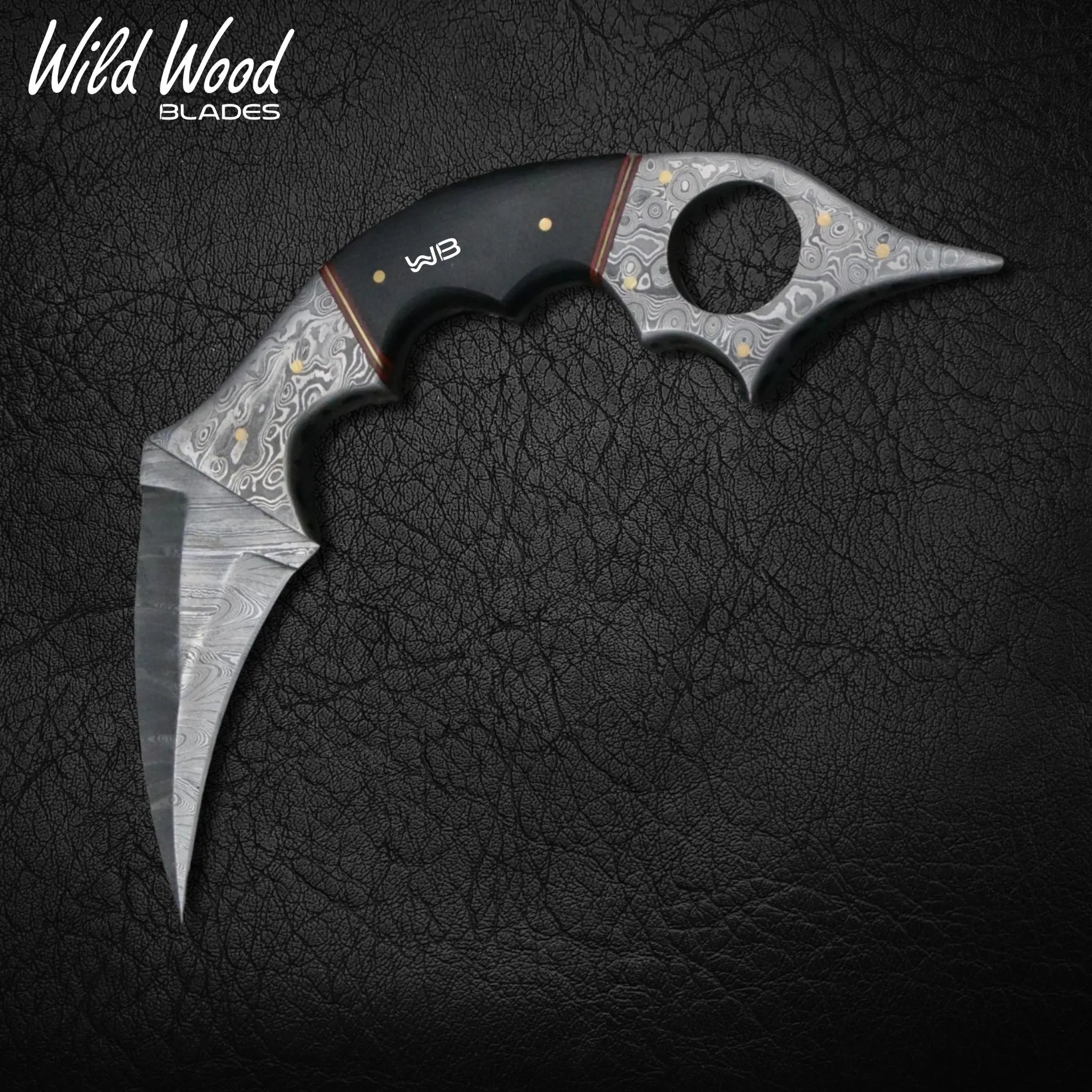 Dragon Fang Damascus Steel Karambit
