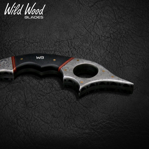 Dragon Fang Damascus Steel Karambit