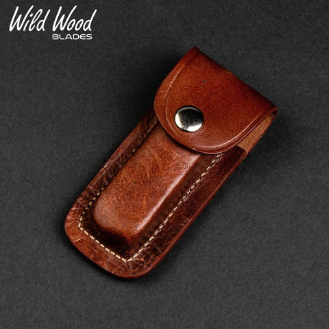 Falcon Damascus Steel Dual-Blade Folding Knife