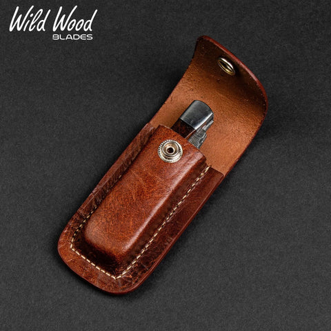 Falcon Damascus Steel Dual-Blade Folding Knife