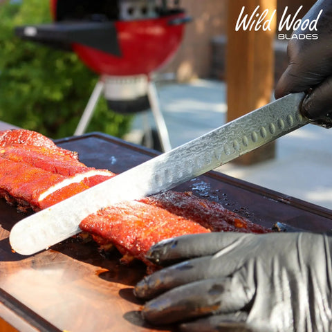 GrillMaster 12" Japanese Damascus Steel Meat Slicer