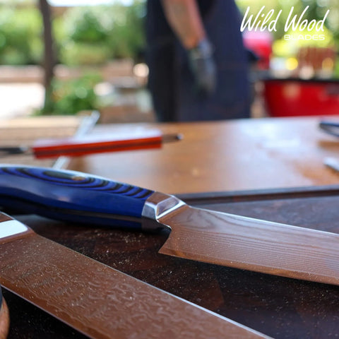 GrillMaster Japanese Damascus Steel Knife Set (2-Piece)