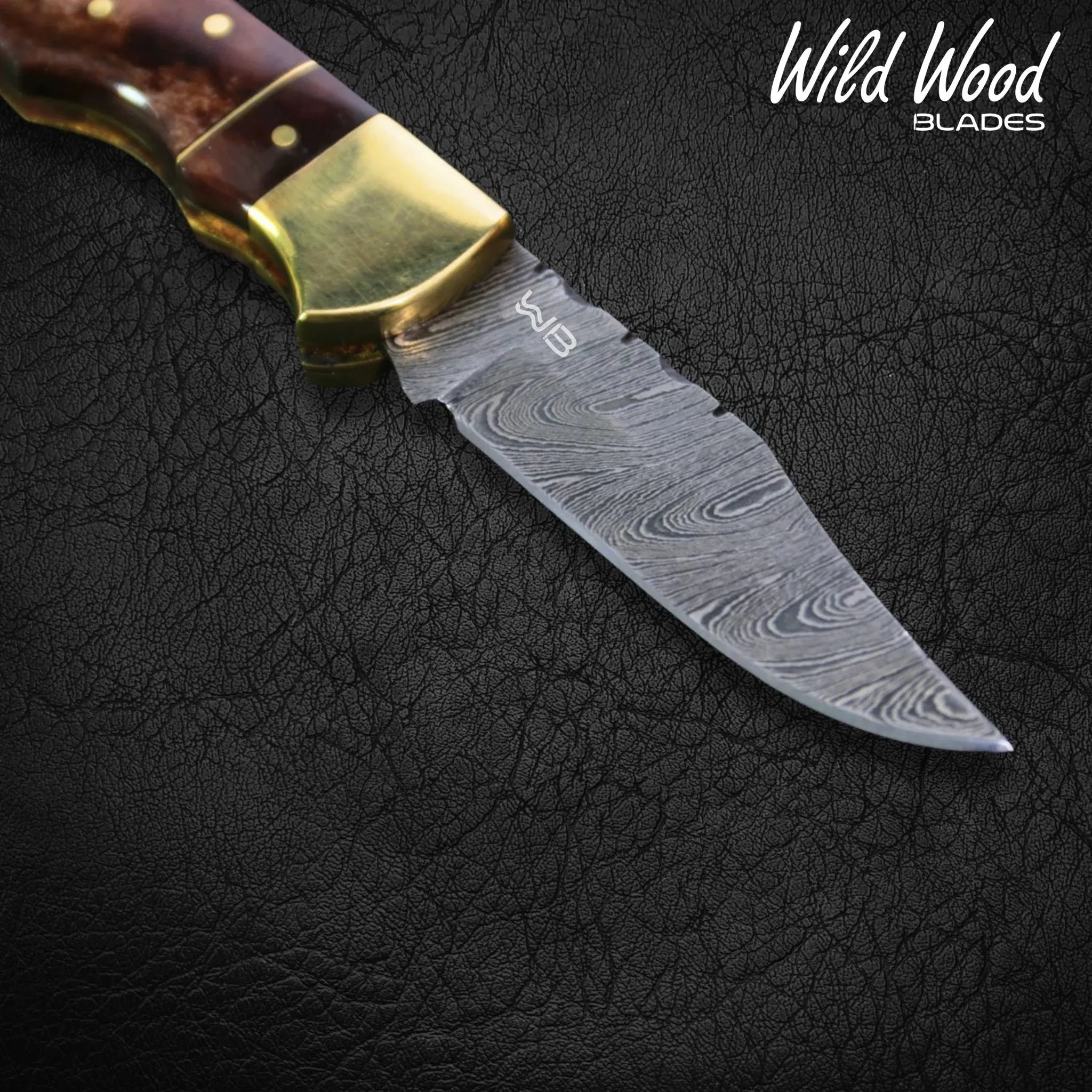 Hemingway Damascus Steel Folding Knife