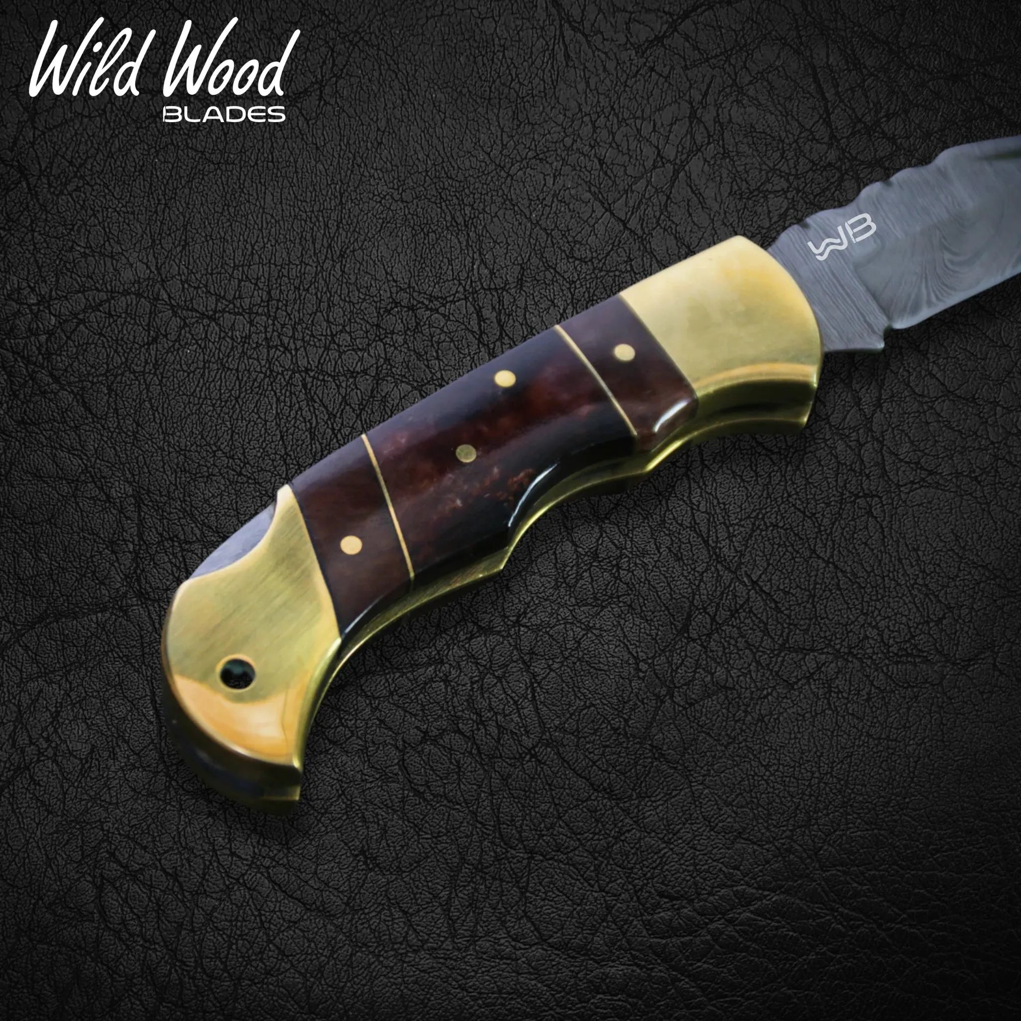 Hemingway Damascus Steel Folding Knife