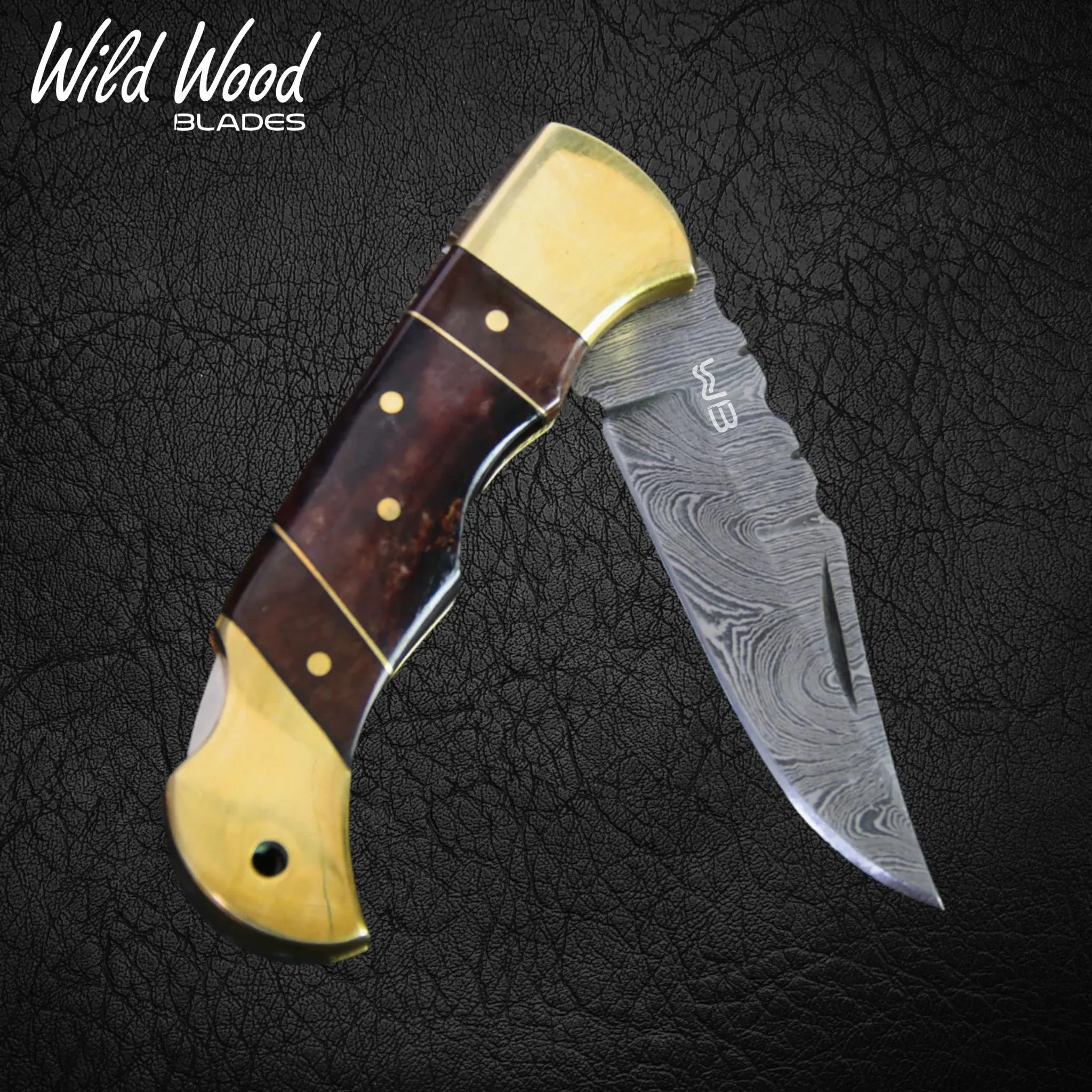 Hemingway Damascus Steel Folding Knife
