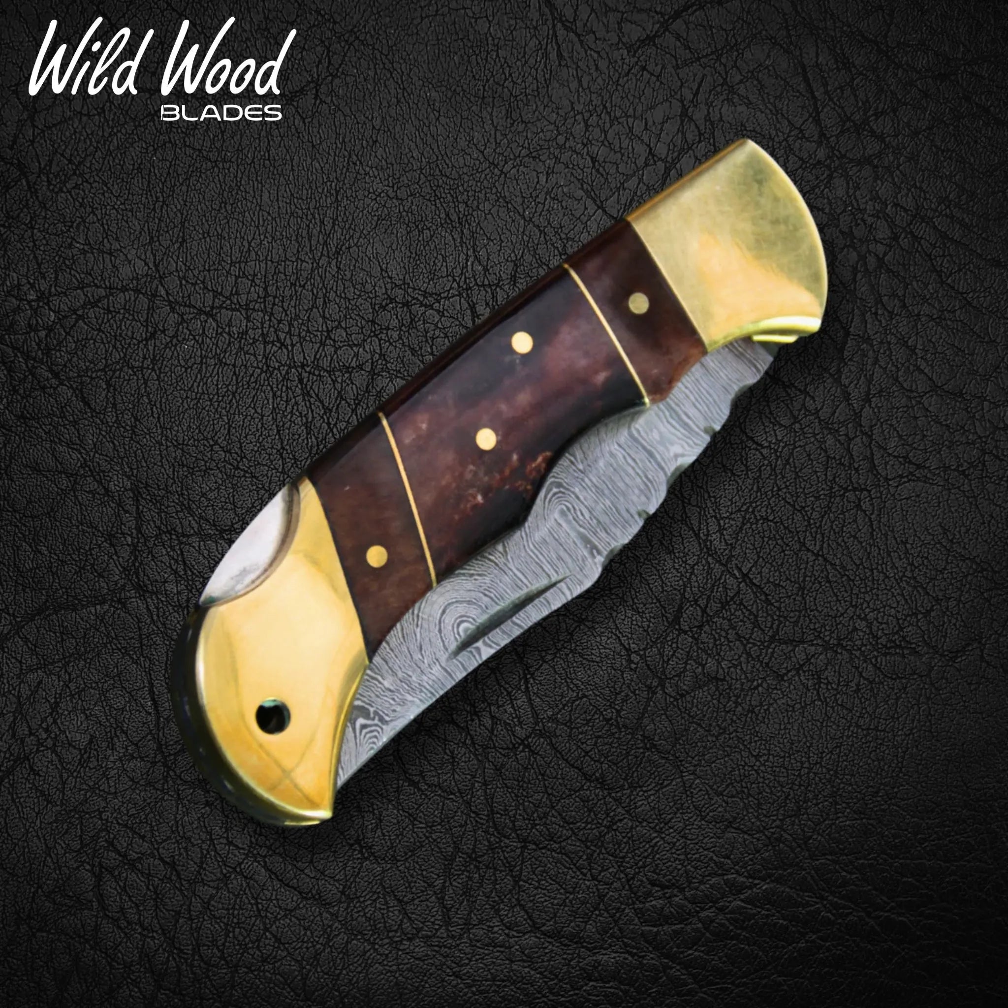 Hemingway Damascus Steel Folding Knife