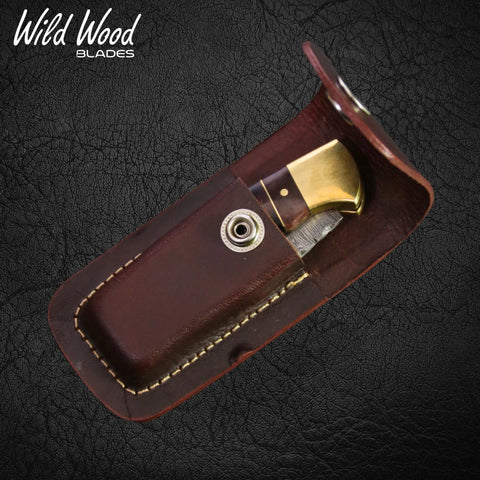 Hemingway Damascus Steel Folding Knife