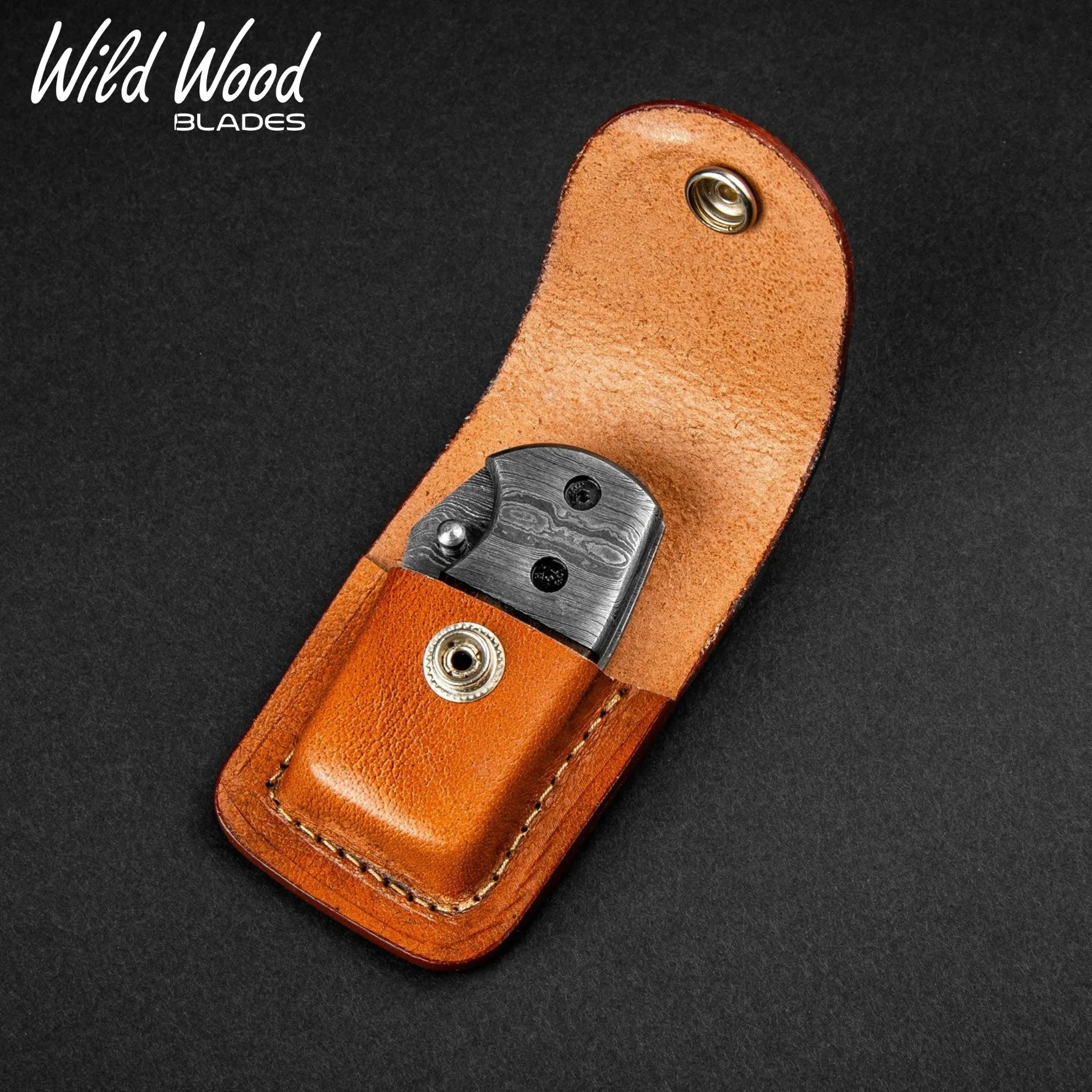 Lightoller Damascus Steel EDC Folding Knife