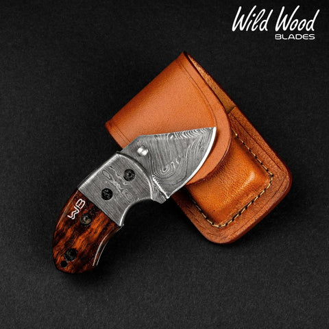 Lightoller Damascus Steel EDC Folding Knife