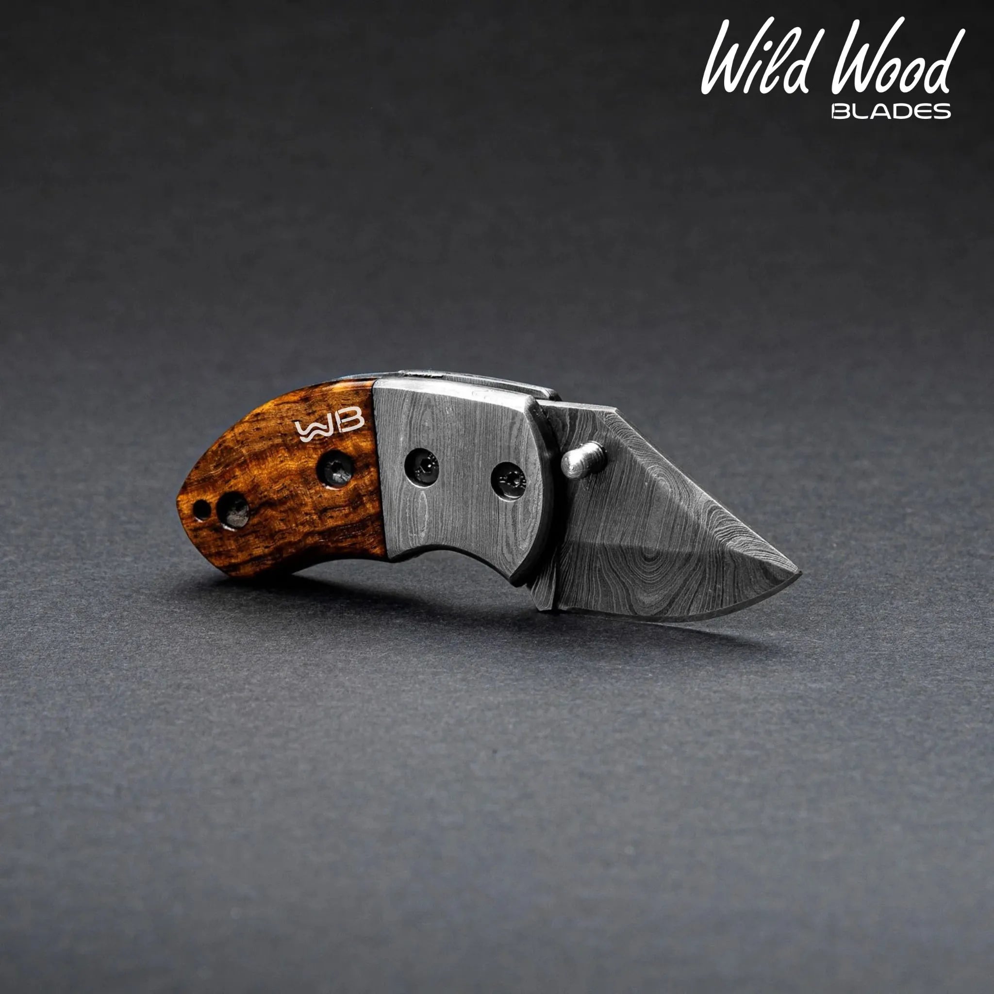 Lightoller Damascus Steel EDC Folding Knife
