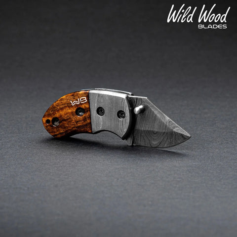 Lightoller Damascus Steel EDC Folding Knife