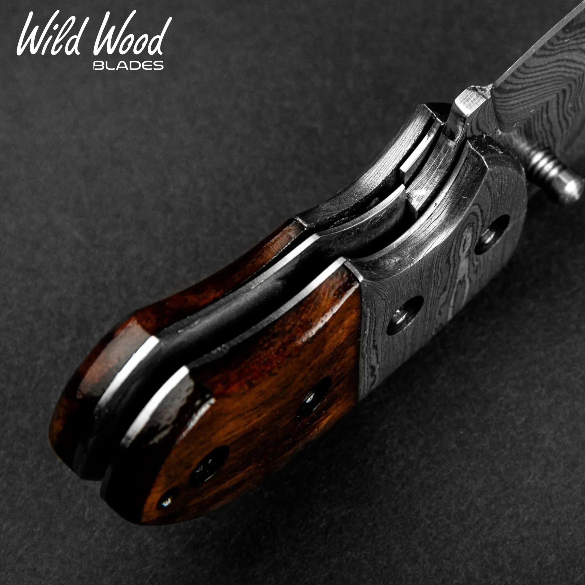 Lightoller Damascus Steel EDC Folding Knife