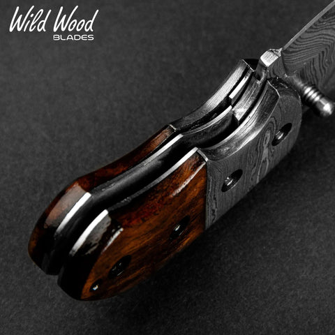 Lightoller Damascus Steel EDC Folding Knife