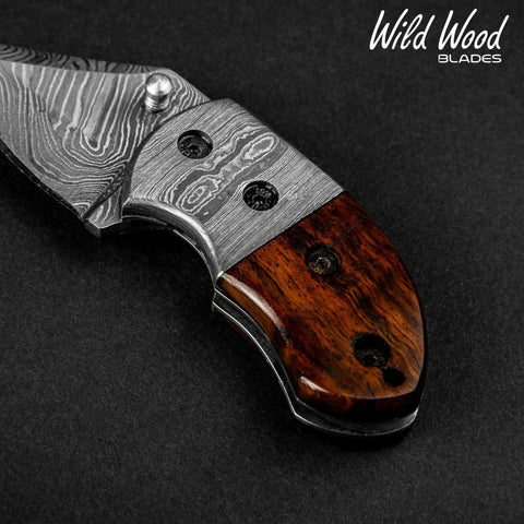 Lightoller Damascus Steel EDC Folding Knife