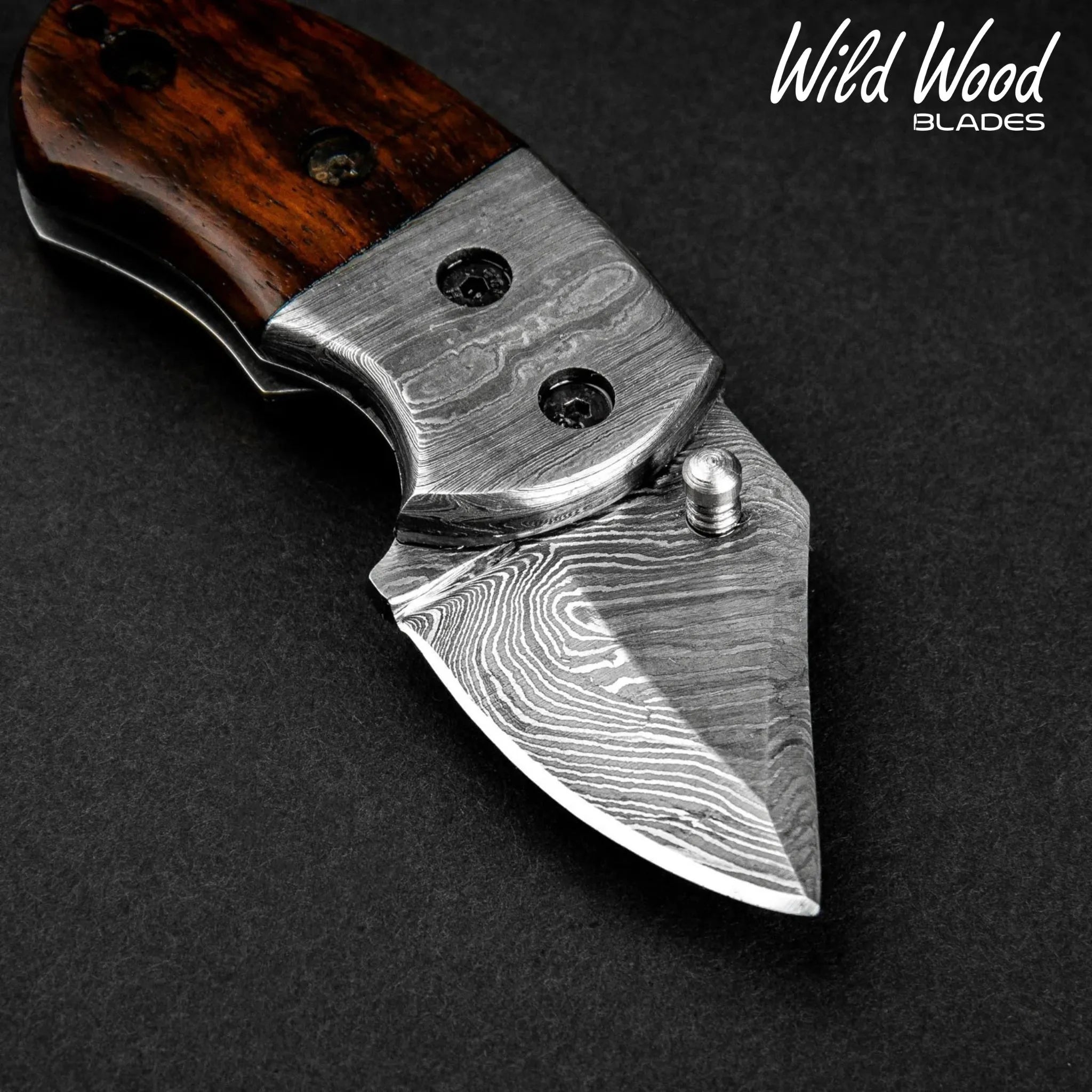 Lightoller Damascus Steel EDC Folding Knife