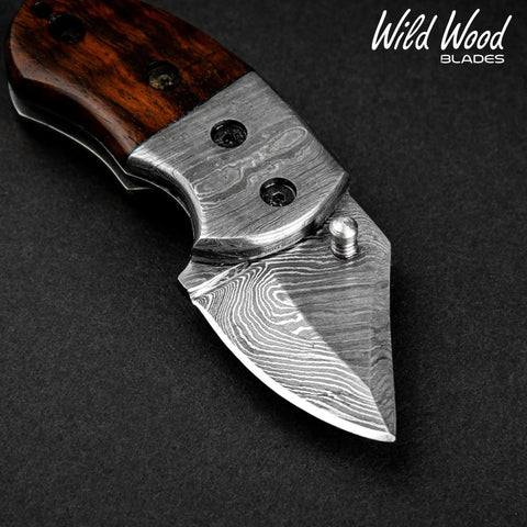 Lightoller Damascus Steel EDC Folding Knife