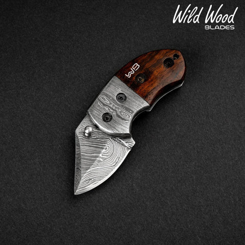 Lightoller Damascus Steel EDC Folding Knife