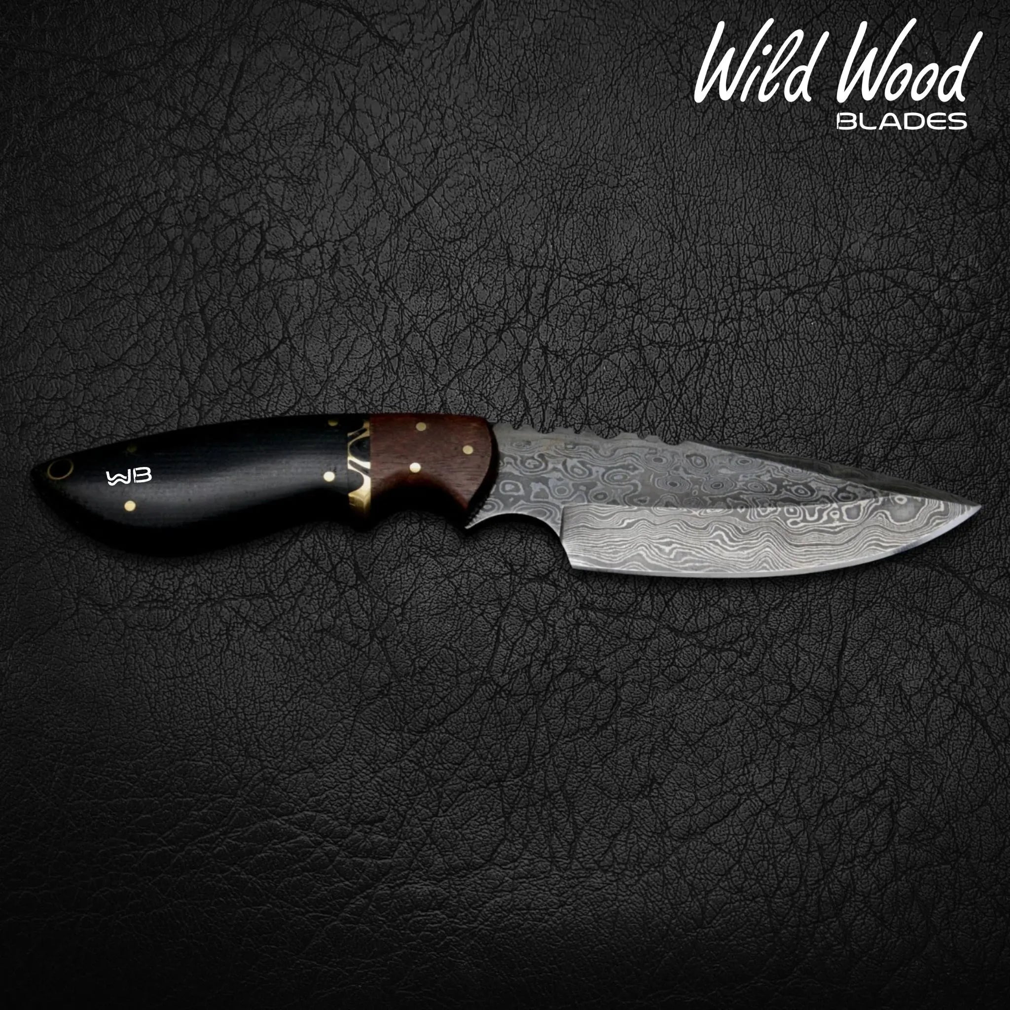 Quanah Handmade Damascus Steel Hunting Knife