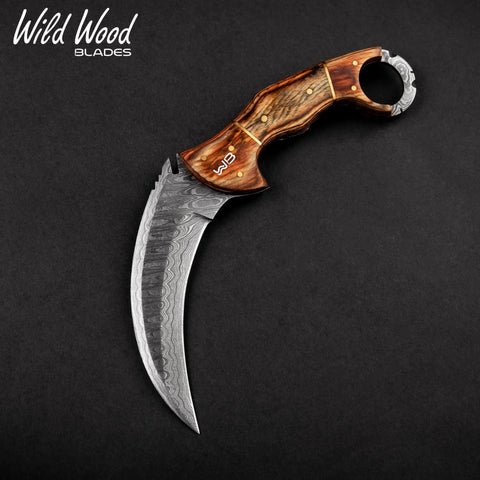 Tiger Strike Damascus Steel Karambit